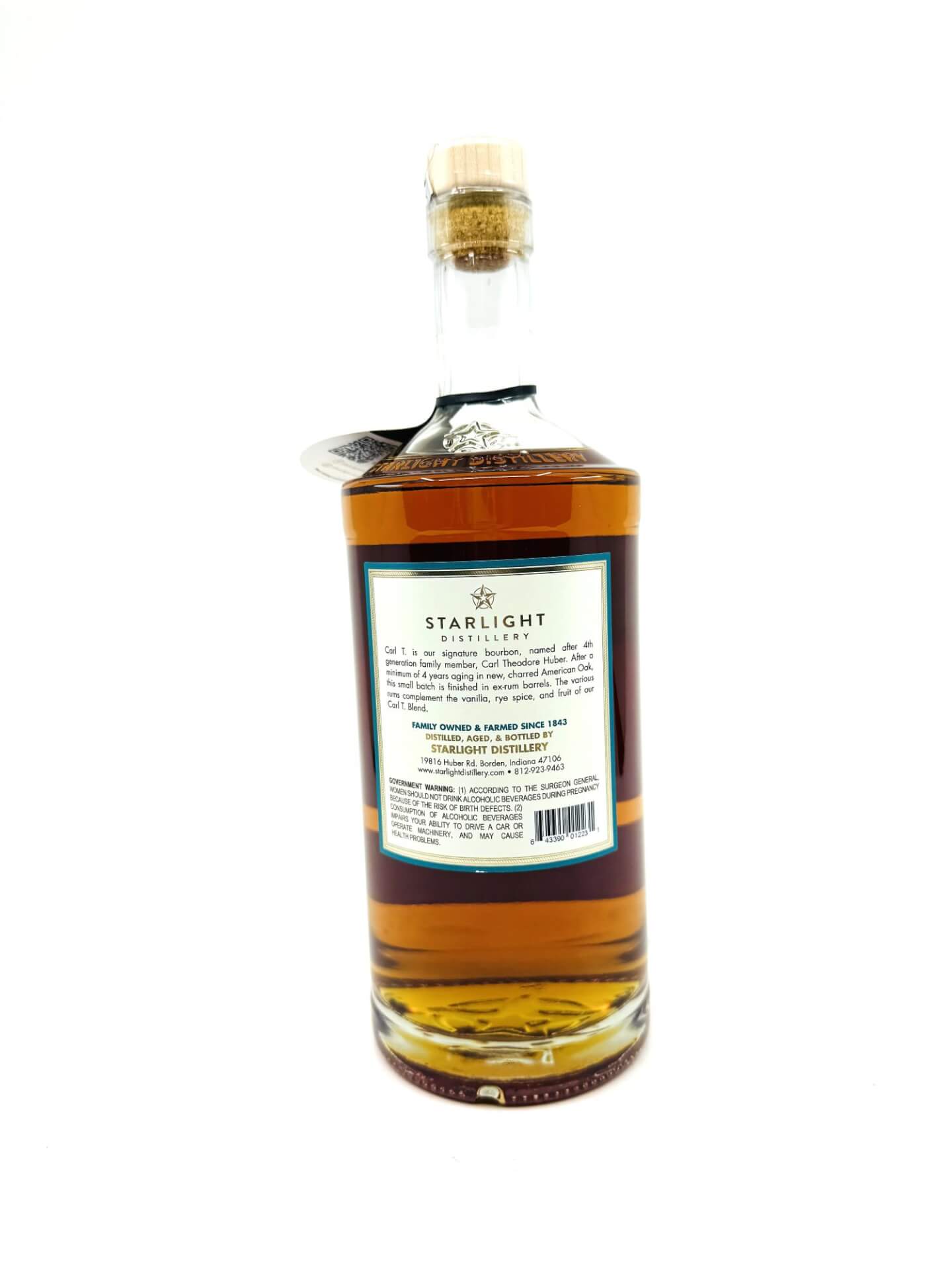 Starlight Distillery Carl T. Rum Barrel Finish Straight Bourbon