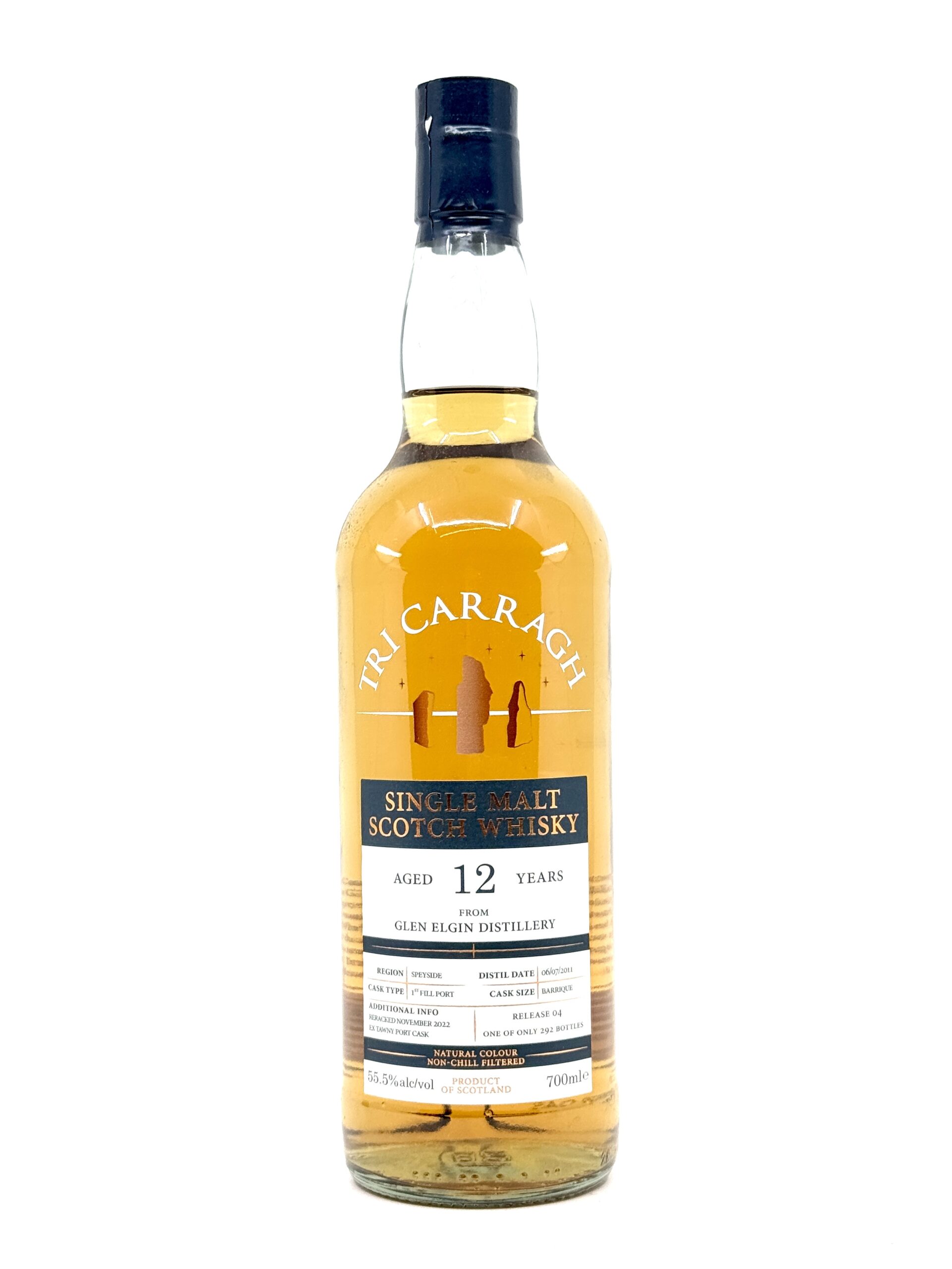 Tri Carragh Glen Elgin 12YR Port Matured Single Malt Scotch