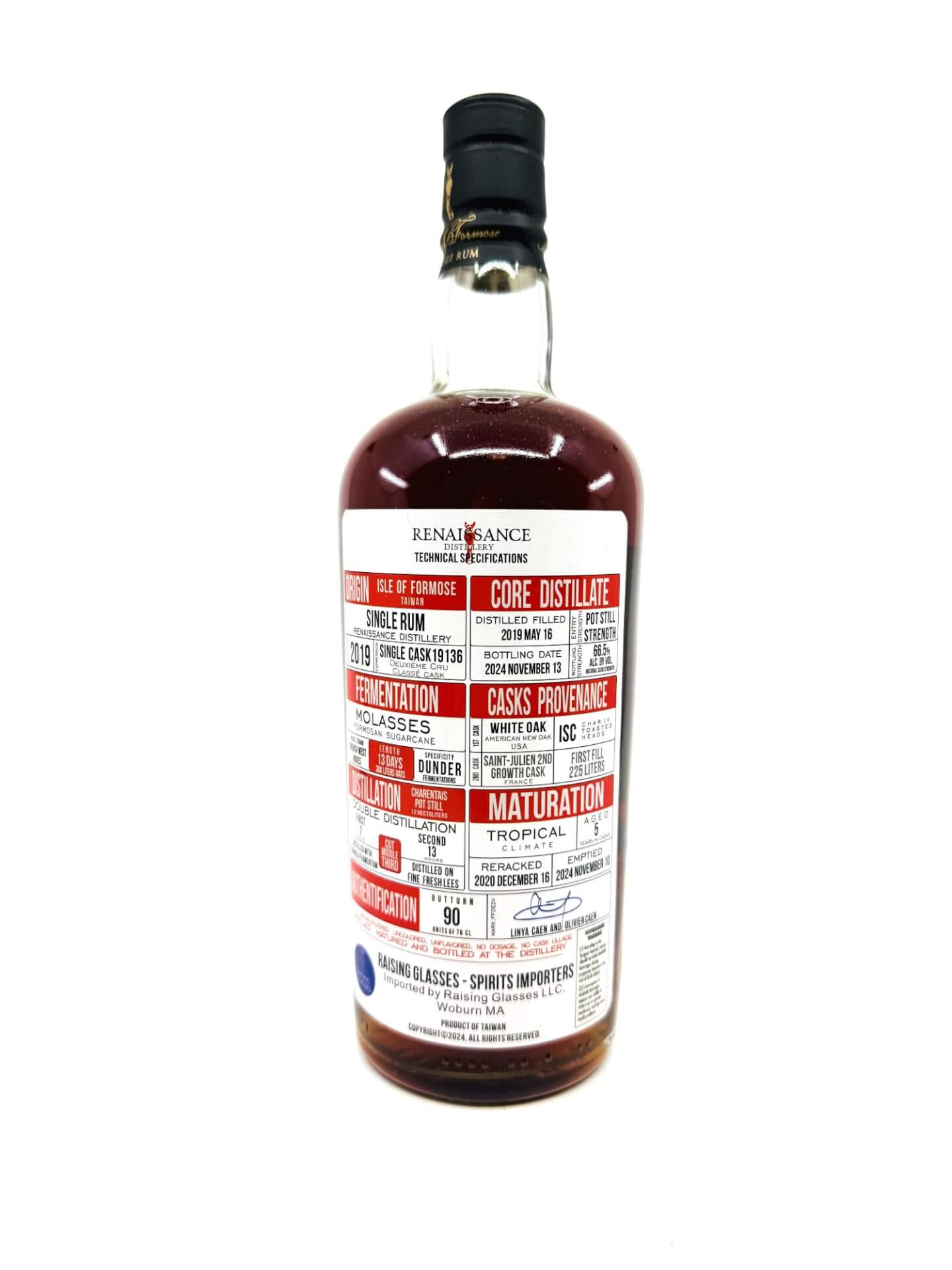 Raising Glasses 'Clouded Leopard' Renaissance Distillery Taiwanese Rum