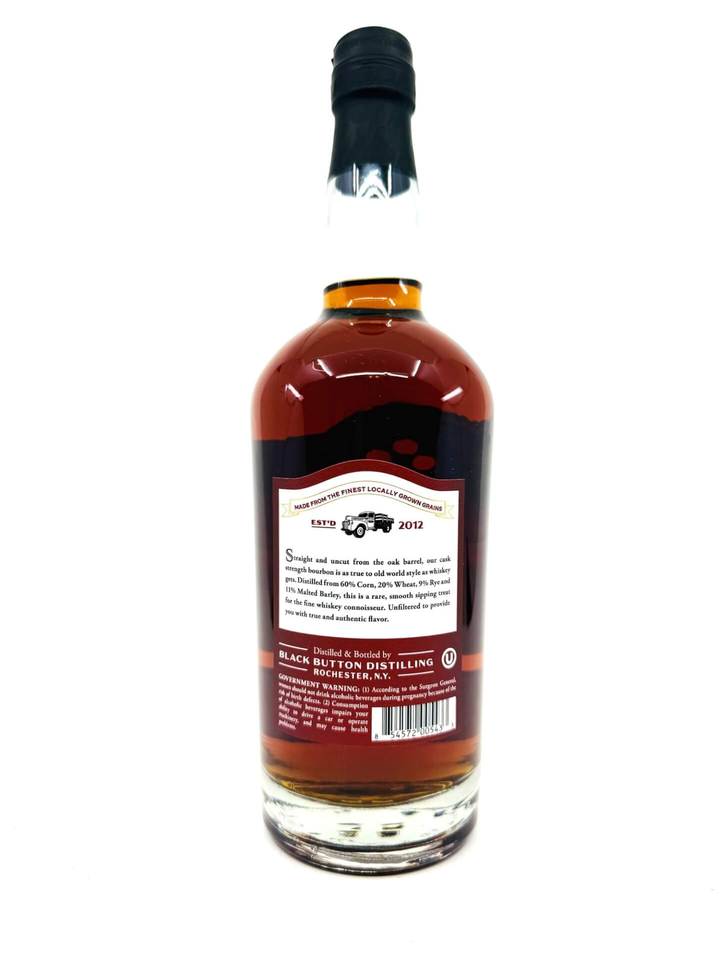 Black Button Distilling Cask Strength Bourbon Whiskey