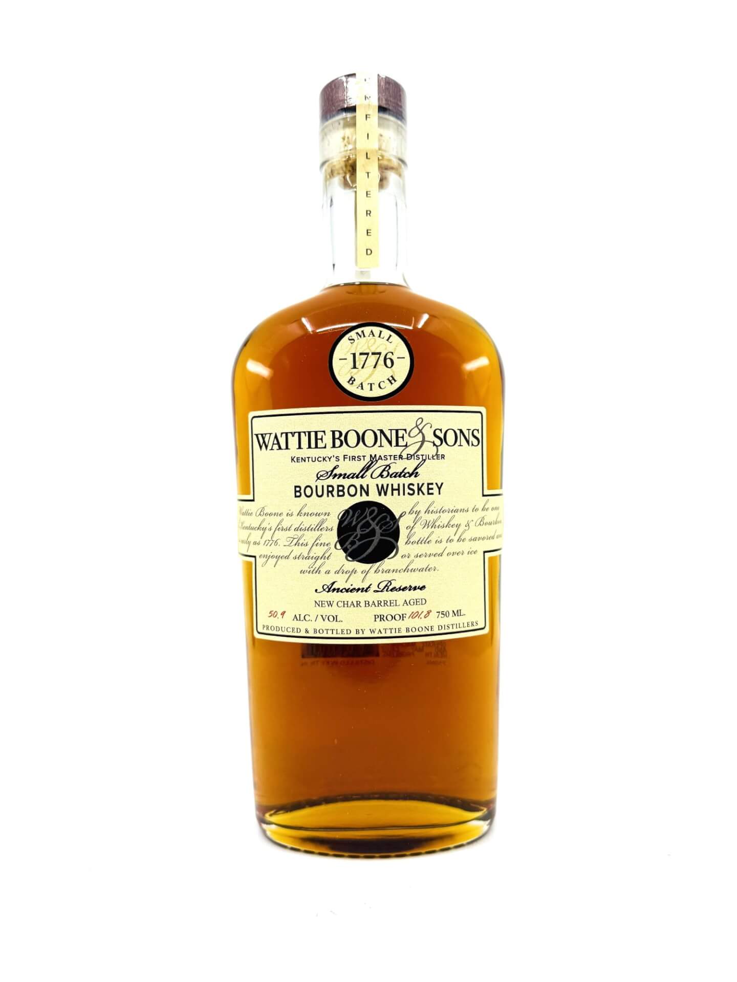 Wattie Boone & Sons Small Batch 'Ancient Reserve' Bourbon