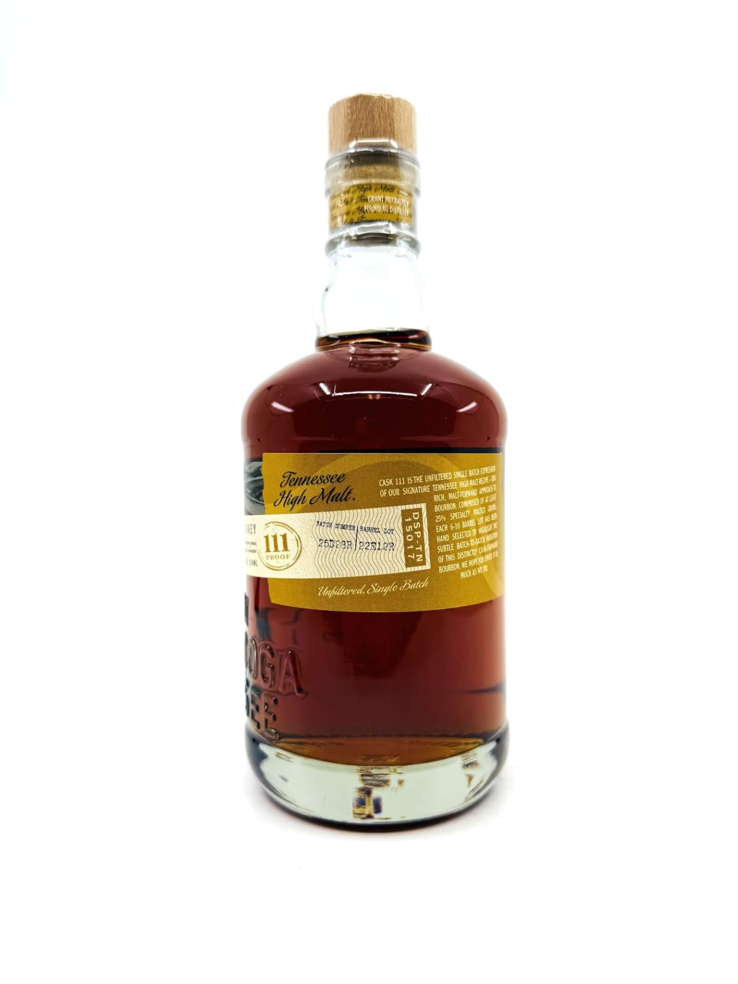 Chattanooga Straight Bourbon Whiskey 111 Proof