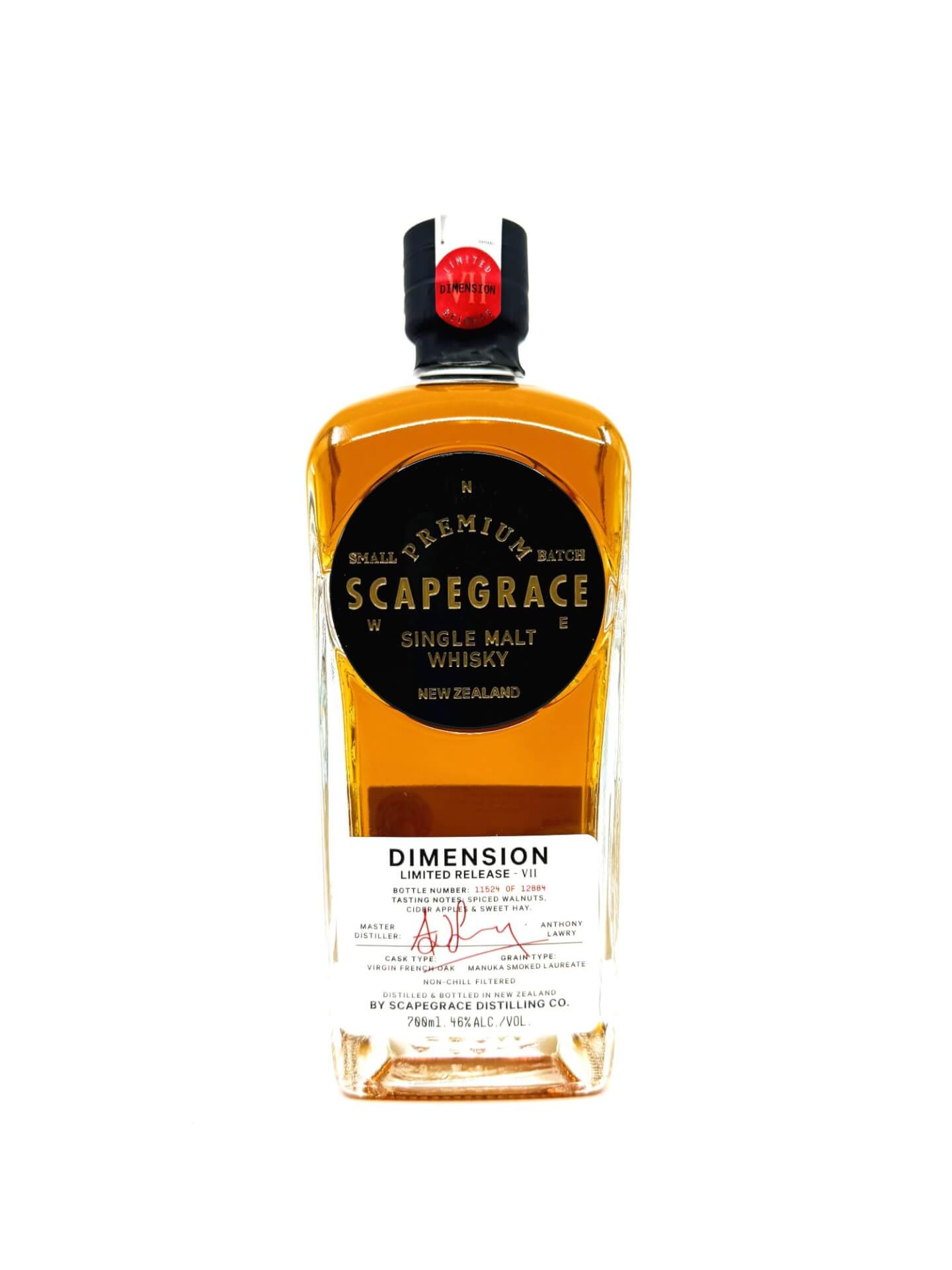 Scapegrace 'Dimension' Limited Release VII New Zealand Single Malt Whisky