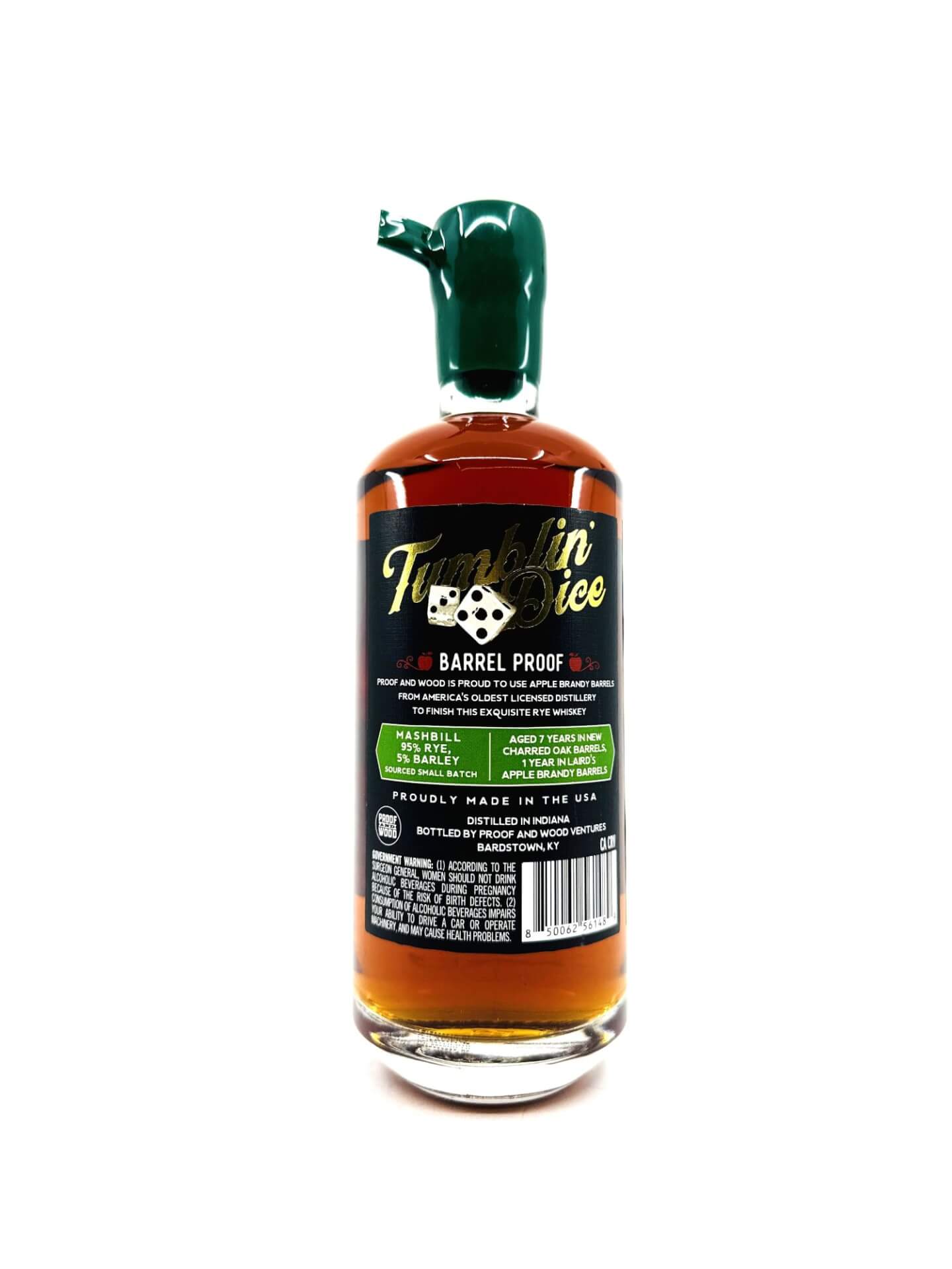 Tumblin' Dice Straight Rye Laird's Apple Brandy Finish