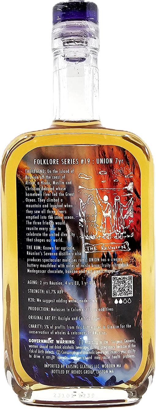 Raising Glasses Union 7YR Reunion Single Cask Rum