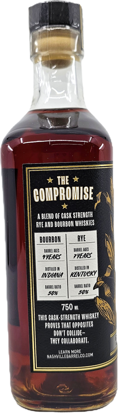 Nashville Barrel Co. The Compromise 50/50 Bourbon & Rye Blended Whiskey