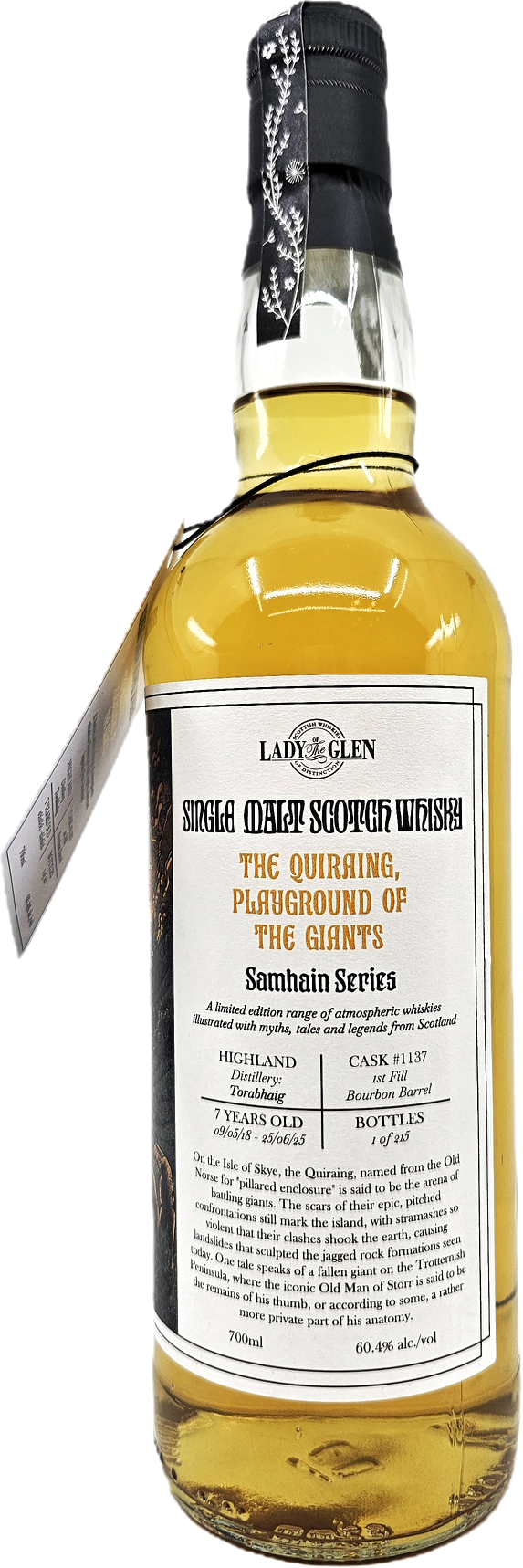 Lady of the Glen Torabhaig 7YR Samhain Series Single Malt Scotch