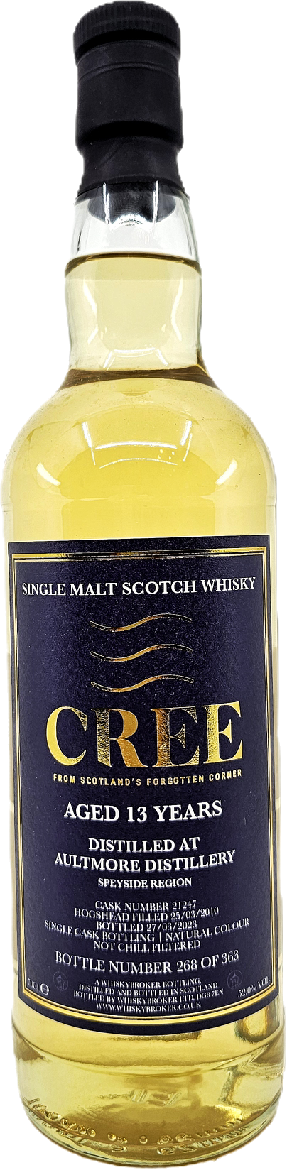 Creetown Distillers 13YR Aultmore Single Malt Scotch