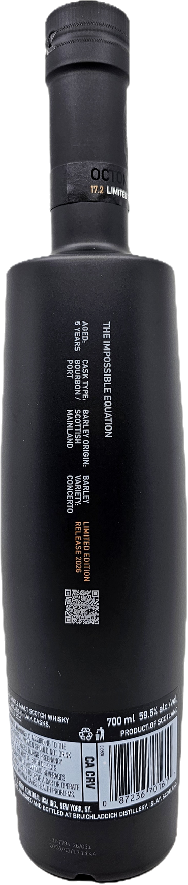 Bruichladdich Octomore Edition 17.2 Single Malt Scotch