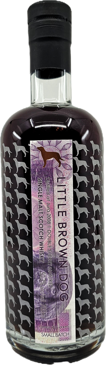 Little Brown Dog Jura 17YR Double Sherry Matured Single Malt Scotch